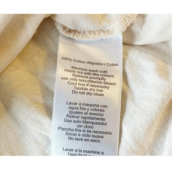 Calvin Klein Peach Short Sleeve Cropped Cotton T-Shirt Womens Size S - Picture 5 of 8